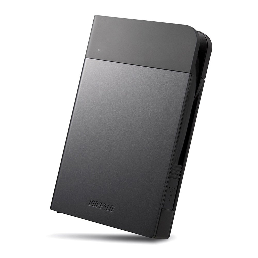 【送料無料】BUFFALO ICカード対応MILスペック耐衝撃ボディー防滴・防塵ポータブルHDD HD-PZNU3シリー..