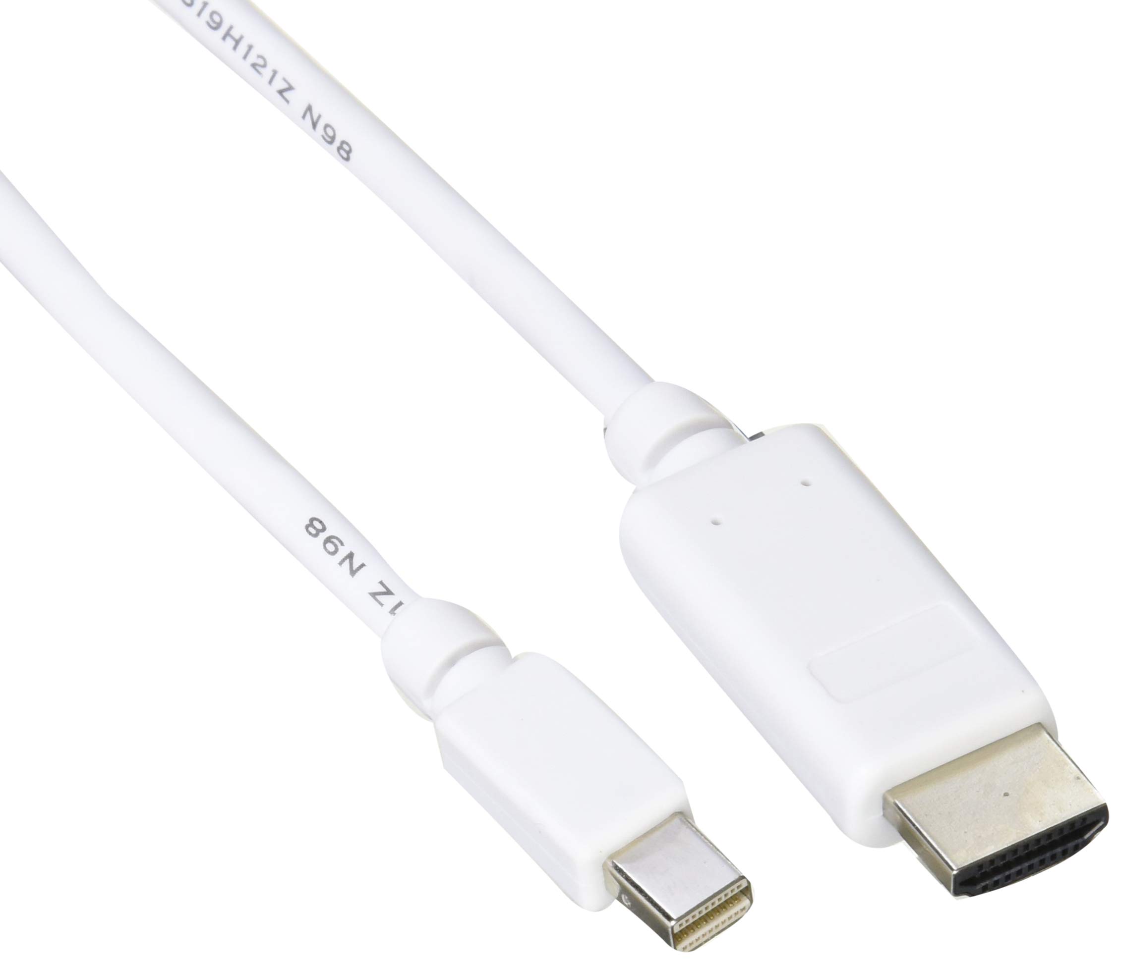 商品情報商品の説明【 仕様 】 ■ 対応機種:Mini DisplayPortまたはThunderbolt Portを搭載したパソコン及びHDMIタイプA 19pin端子を搭載したテレビ・ディスプレイ・プロジェクター等 ■ コネクタ形状:Mini DisplayPortオス -HDMIタイプAオス ■ ケーブルタイプ:ノーマルタイプ ■ 対応解像度:1920x1200dpi(WUXGA)対応 ■ シールド方法:3重シールド ■ ケーブル長:1.0m ※コネクター含まず ■ ケーブル太さ:φ5.0mm ■ カラー:ホワイト 【 説明 】 ■ MiniDisplayPortをHDMIに変換するMiniDisplayPort-HDMI変換ケーブルです。 ■ MacなどのMiniDisplayPort端子搭載パソコンとHDMI入力端子を持つテレビやディスプレイ、プロジェクターなどに接続するケーブルです。 ■ 本製品をお使いいただくことで変換アダプターを使わずに、すっきり配線することができます。 ■ サビなどに強く信号劣化を抑える金メッキピンを採用しています。 ■ 外部ノイズの干渉を抑える3重シールドケーブル採用しています。 ■ 最大1920x1200ドット解像度(WUXGAやFullHD)に対応しています。 ■ HDMI/MiniDisplayPortのデジタル音声出力に対応しています。 ■ 当製品はIC搭載のアクティブタイプです。※HDMI(タイプA-19pin)出力からMini DisplayPortへの変換はできません。 【商品に関するお問い合わせ】 エレコム総合インフォメーションセンター TEL. 0570-084-465 FAX. 0570-050-012 受付時間 / 10:00~19:00 年中無休主な仕様 MiniDisplayPortをHDMIに変換するMiniDisplayPort-HDMI変換ケーブルです。brMacなどのMiniDisplayPort端子搭載パソコンとHDMI入力端子を持つテレビやディスプレイ、プロジェクターなどに接続するケーブルです。本製品をお使いいただくことで変換アダプターを使わずに、すっきり配線することができます。サビなどに強く信号劣化を抑える金メッキピンを採用しています。外部ノイズの干渉を抑える3重シールドケーブル採用しています。