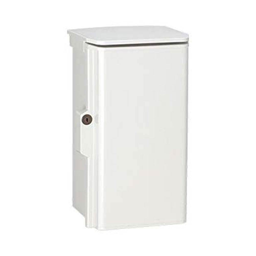 【送料無料】キー付耐候プラボックス(屋根付) 色：塗装色/色彩:Nホワイトグレー色(N8.5)、サイズ：300x..