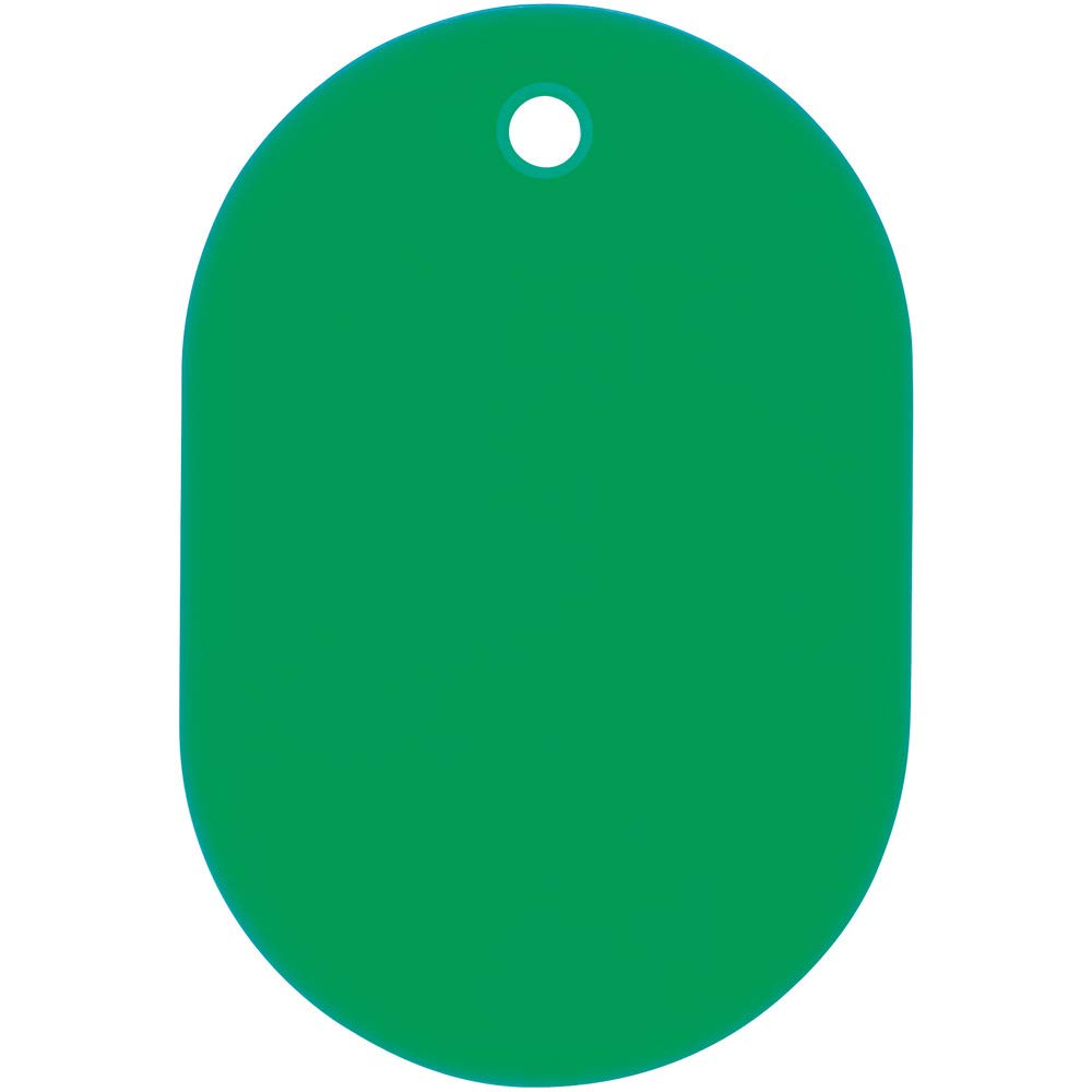 【送料無料】オープン工業 番号札 小判札 荷札 整理券 色：緑(無地)、サイズ：小