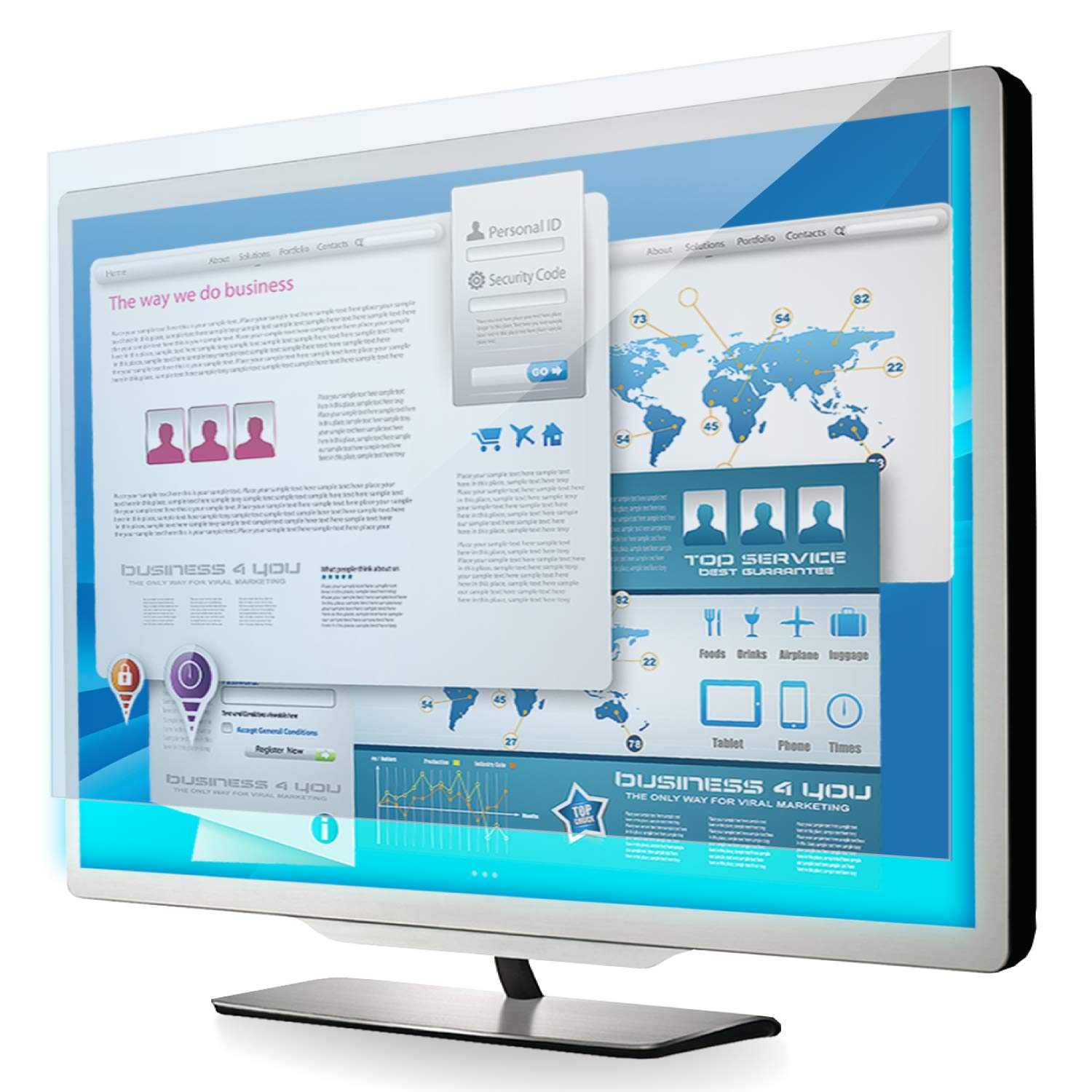 ������̵���ۥ��쥳�� �վ��ݸ�ե���� ������ �֥롼�饤�ȥ��å� �������ꥢ����������21.5����� 475mmx267mm