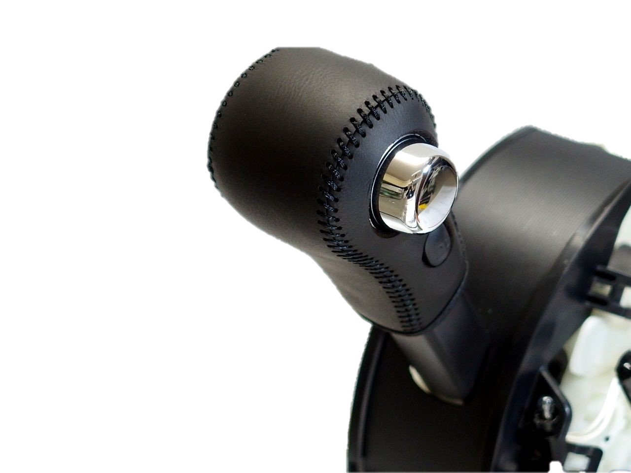 【送料無料】トリコローレEX eKワゴン・カスタム・スペース ディズ・ハイウェイスター・ルークス DIYシフトノブ本革巻替キット 色：黒x黒x黒