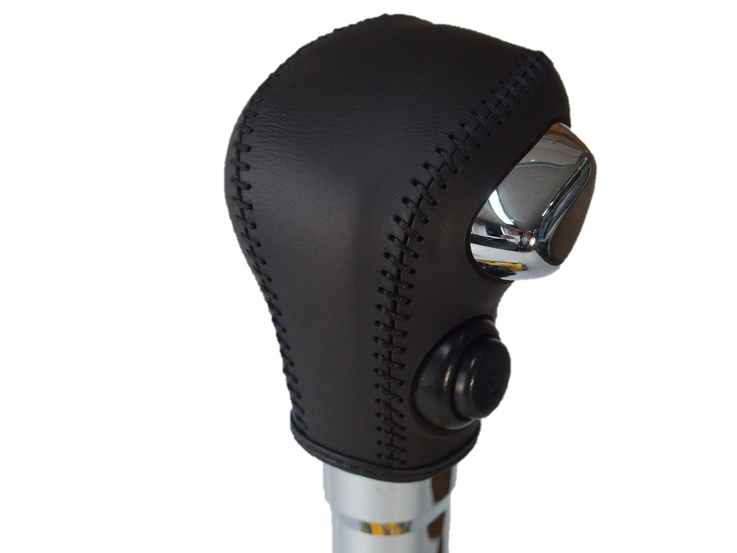 【送料無料】トリコローレEX MH35/55ワゴンR MA36ソリオ DIYシフトノブ本革巻替キット 色：黒x黒x黒