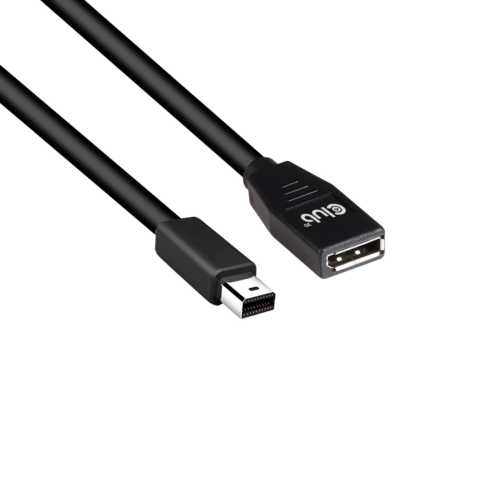 【送料無料】Club 3D DisplayPort Extention Calble 色：黒、サイズ：1m Mini DP to DP (M/F)
