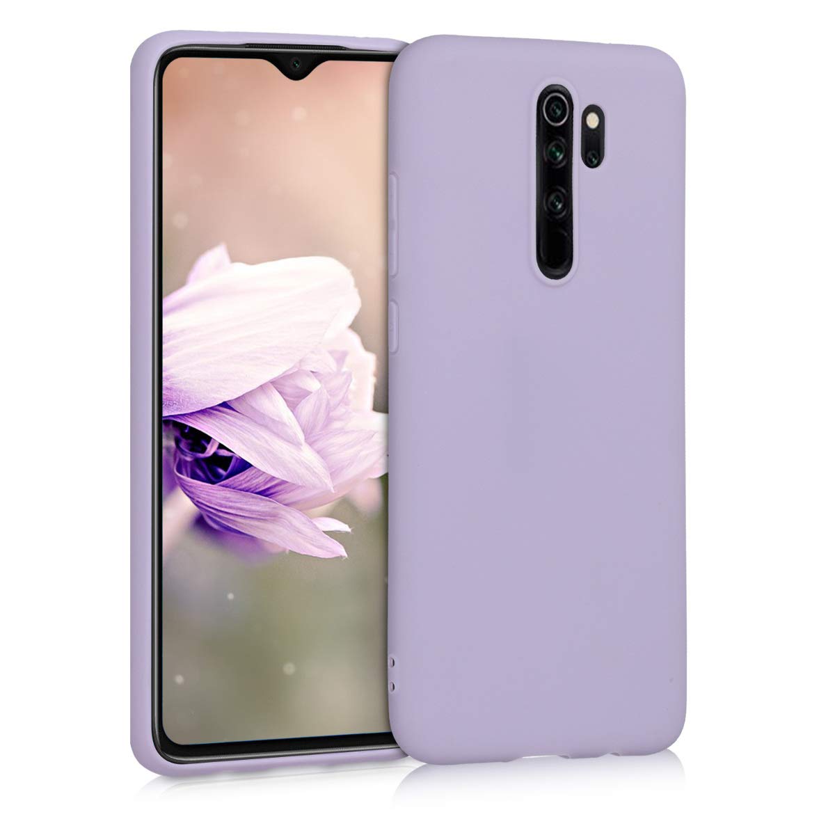 【送料無料】kwmobile スマホケース Xiaomi Redmi Note 8 Pro対応 ケース - 耐衝撃 滑り止め ソフト TPU シリコン - ラベンダー 色：ラベンダー