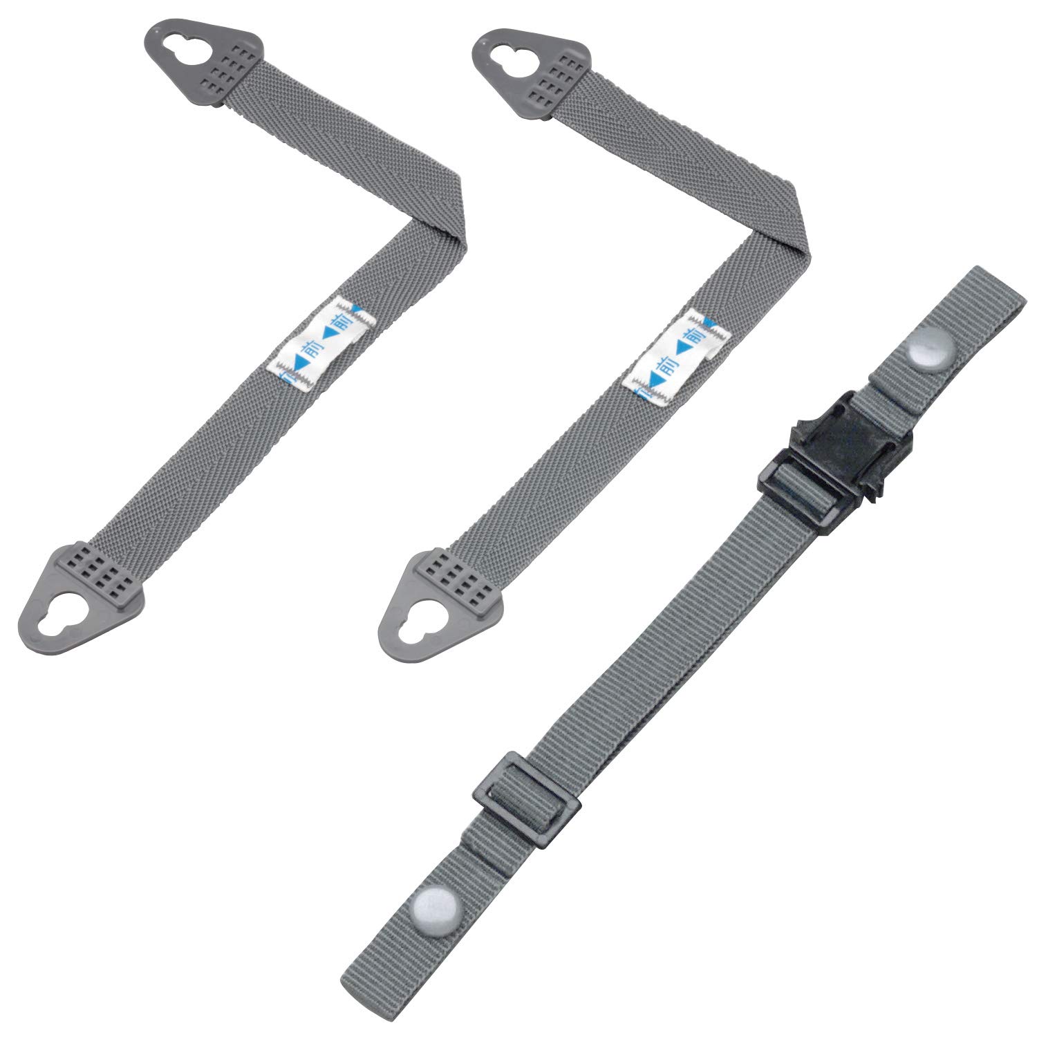 【送料無料】ミドリ安全 【交換用】 ヘルメット内装品 LMK用 ワンタッチ 耳アゴ紐 色：グレー