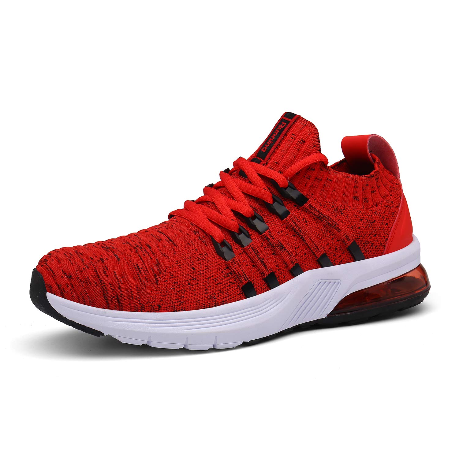 【送料無料】[Zcoli] 軽量 ランニングシューズ メンズ スニーカー シューズ レディース 通気 エアライト スポーツシューズ 履きやすい カジュアル ウォーキング トレーニング 通学 通勤 日常着用 色：レッド、サイズ：24.0 cm(4.0)