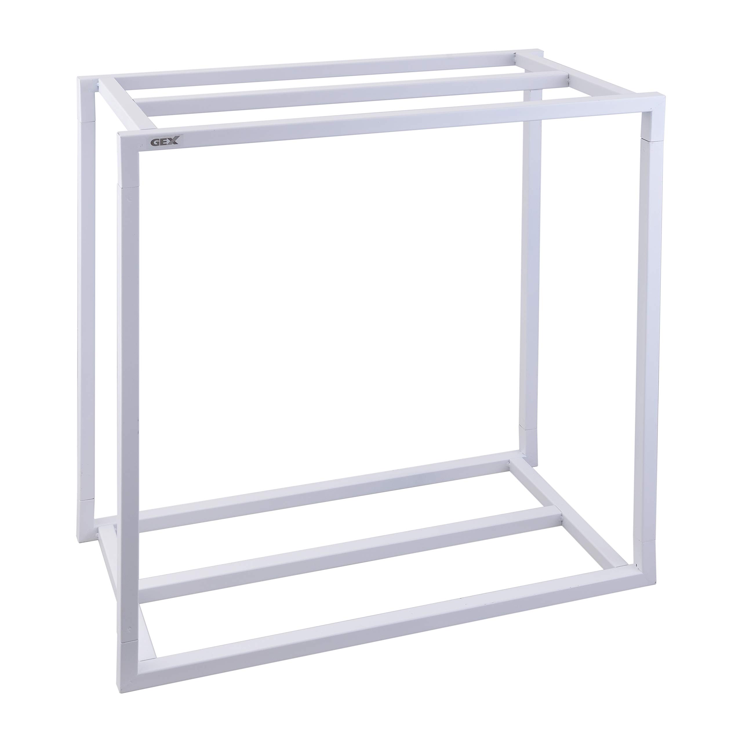 【送料無料】GEX アクアラック スチール 幅60x奥行き30cm水槽用 組立式水槽台 上下2段設置 色：ホワイト