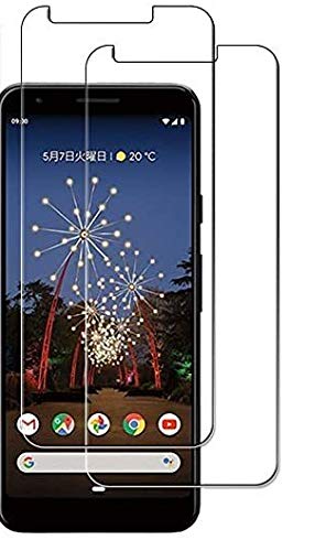 【送料無料】【2枚セット】Google Pixel 3A 強化ガラスフィルム 液晶保護 画面保護 ガラスカバー 日本素材製 極薄0.33mm 高透過率 耐指紋 撥油性 2.5D ラウンドエッジ加工 硬度9H 自動吸着【透明】スクリーン プロテクター スマートフォン用 携 サイズ：Google Pixel 3A