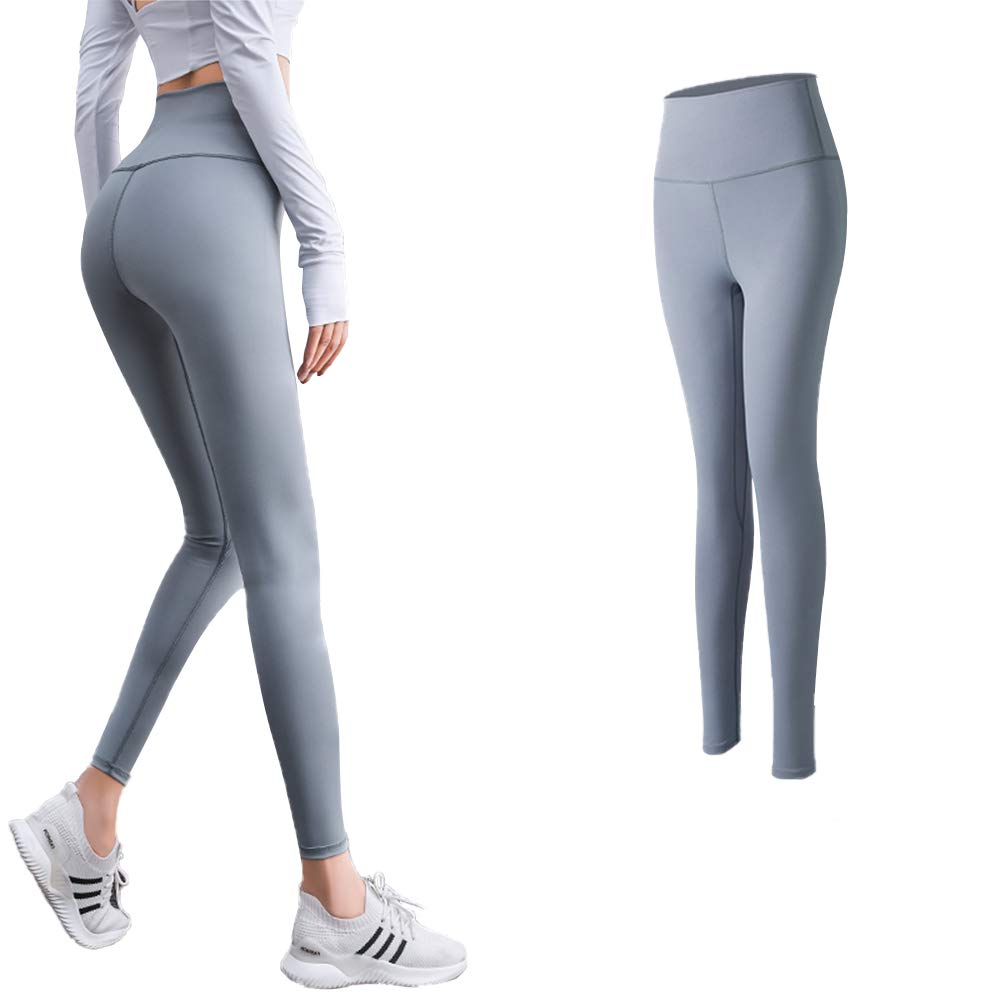 【送料無料】[UMIYI] ヨガパンツ レギンス レディース ヨガウェア スポーツウエア 美脚 美尻 ハイウエスト 九分丈パンツ スパッツ ヨガスパッツ ジムウェア フィットネス トレーニングランニング タイツ 速乾 伸縮性 ストレッチ おしゃれ レギパ 色：ブルー、サイズ：XL