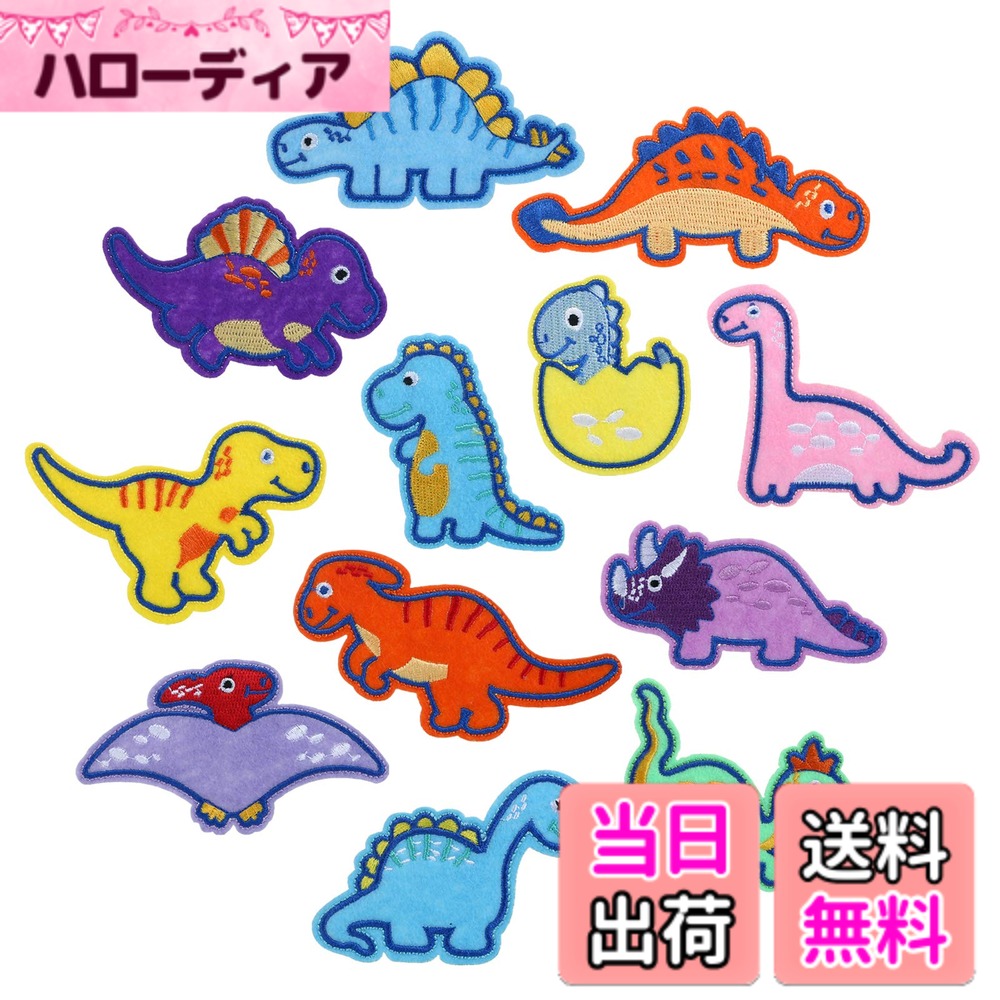 【送料無料】LEMESO ワッペン 色：恐竜