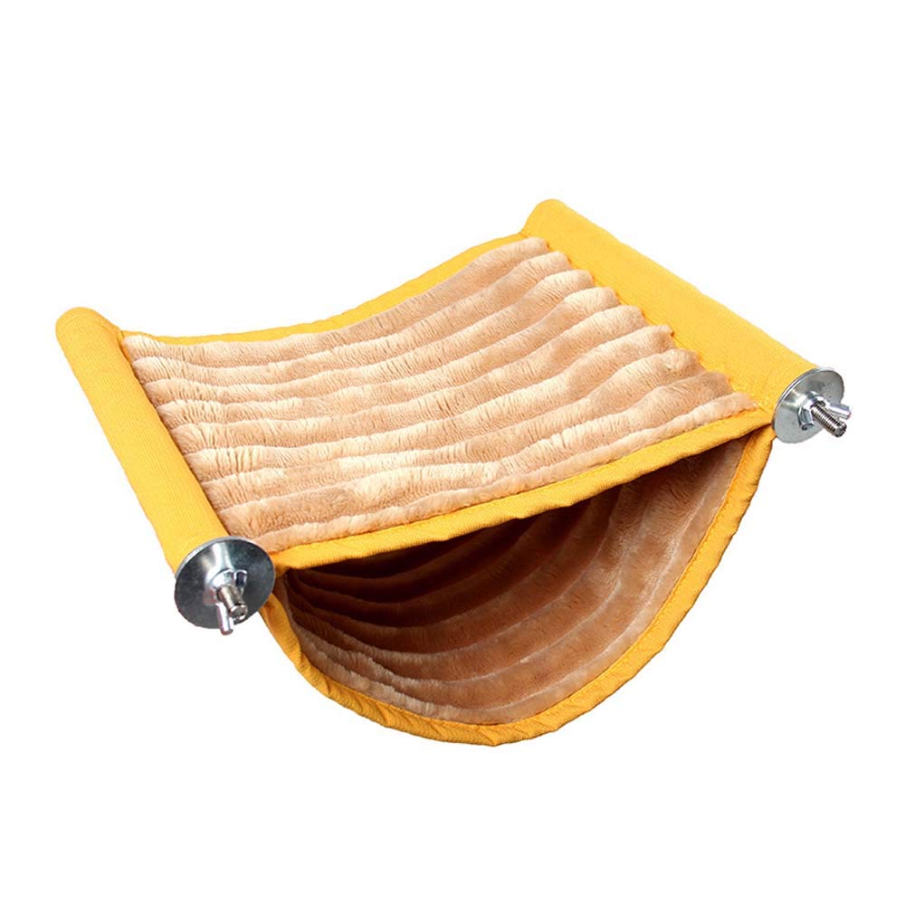 【送料無料】鳥の巣 巣箱皿巣 セキセイインコ、オカメインコ、インコ、カナリア、フィンチ、ジュウシマツ、小さなオウムケージのための手作り綿ロープ、インキュベーター ふわふわ 小鳥のハウス 鳥かごのアクセサリー 金具付き 小動物飼育ケー 色：スタイル4、サイズ：S