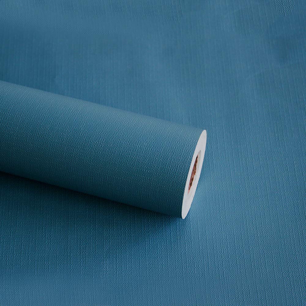 【送料無料】Homya 無地 壁紙シール 防水 リメイクシート 幅45cm全長9.7m のり付き つや消し DIY 剥がせる壁紙 マカロン カッティングシート 色：ブルー、サイズ：幅9.7 cm x 長さ0.5 m