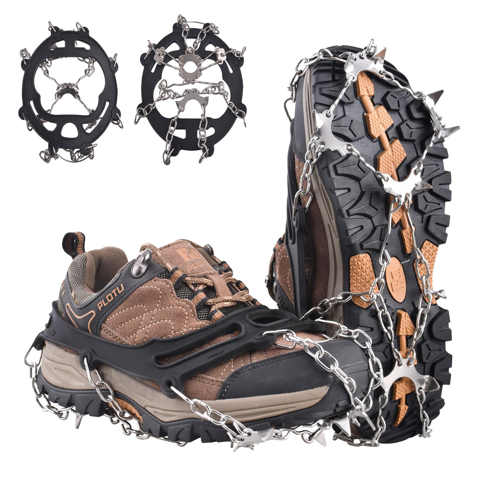 商品情報商品の説明主な仕様 【素材】- 耐寒性強いTPE、201ステンレス素材を採用していて、爪と爪を繋ぐチェーンは強度に優れて、繰り返しの使用でも変形や切断はありません【寸法】- 三つのサイズがあります：M（22cm - 25.5cm）、...