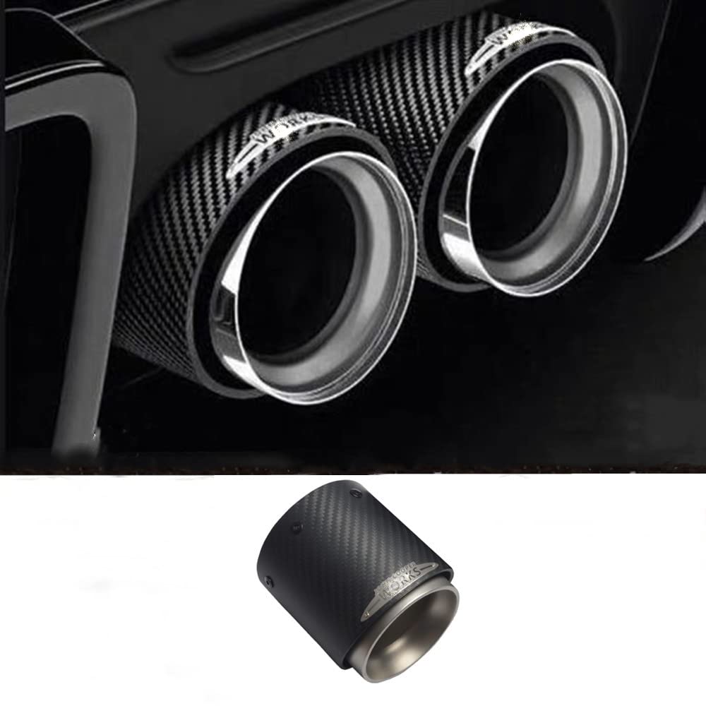 【送料無料】mini 車用マフラーカッター,リアルカーボン製, 適応車種 Cooper R55/R56/R60/R61 (93mm*105mm) サイズ：mini 93*105
