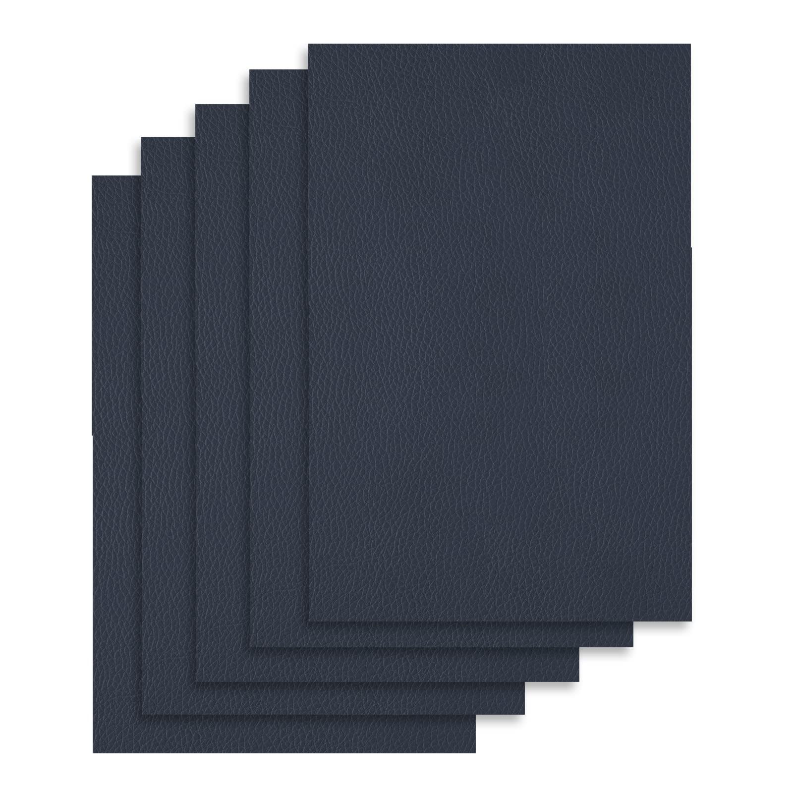 【送料無料】DERAYEE 貼るレザー 合皮 生地 ソファー補修シール 接着性 耐久 補修シート バイク シート 補修 革シート 防水 椅子 張り替えシール 色：ネイビー、サイズ：20X30cm