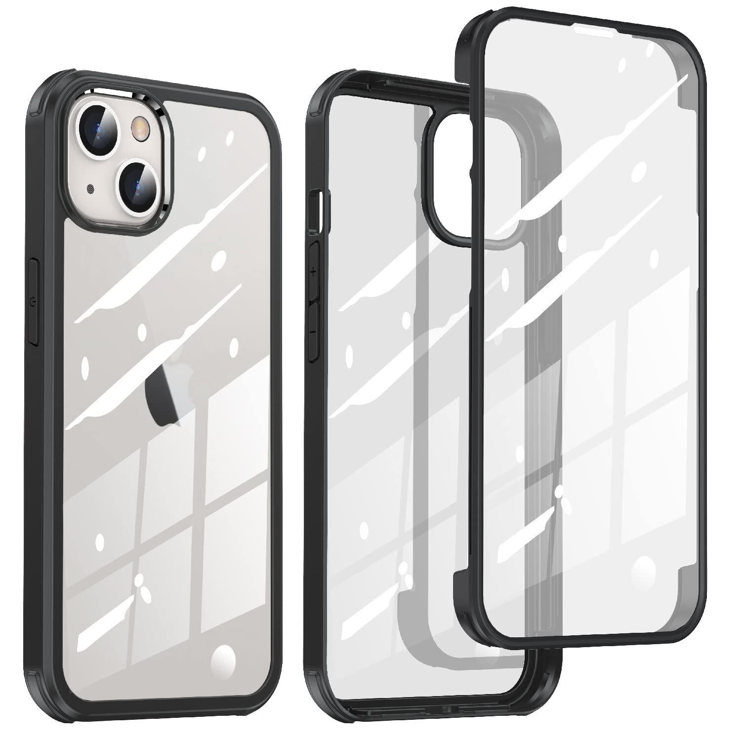 ������̵���ۡ�ξ�̡������ݸ��McDuLL iPhone 14 ���꡼�� �� ������ 6.1 ����� 360���ݸ� 9H�������饹+PC��...