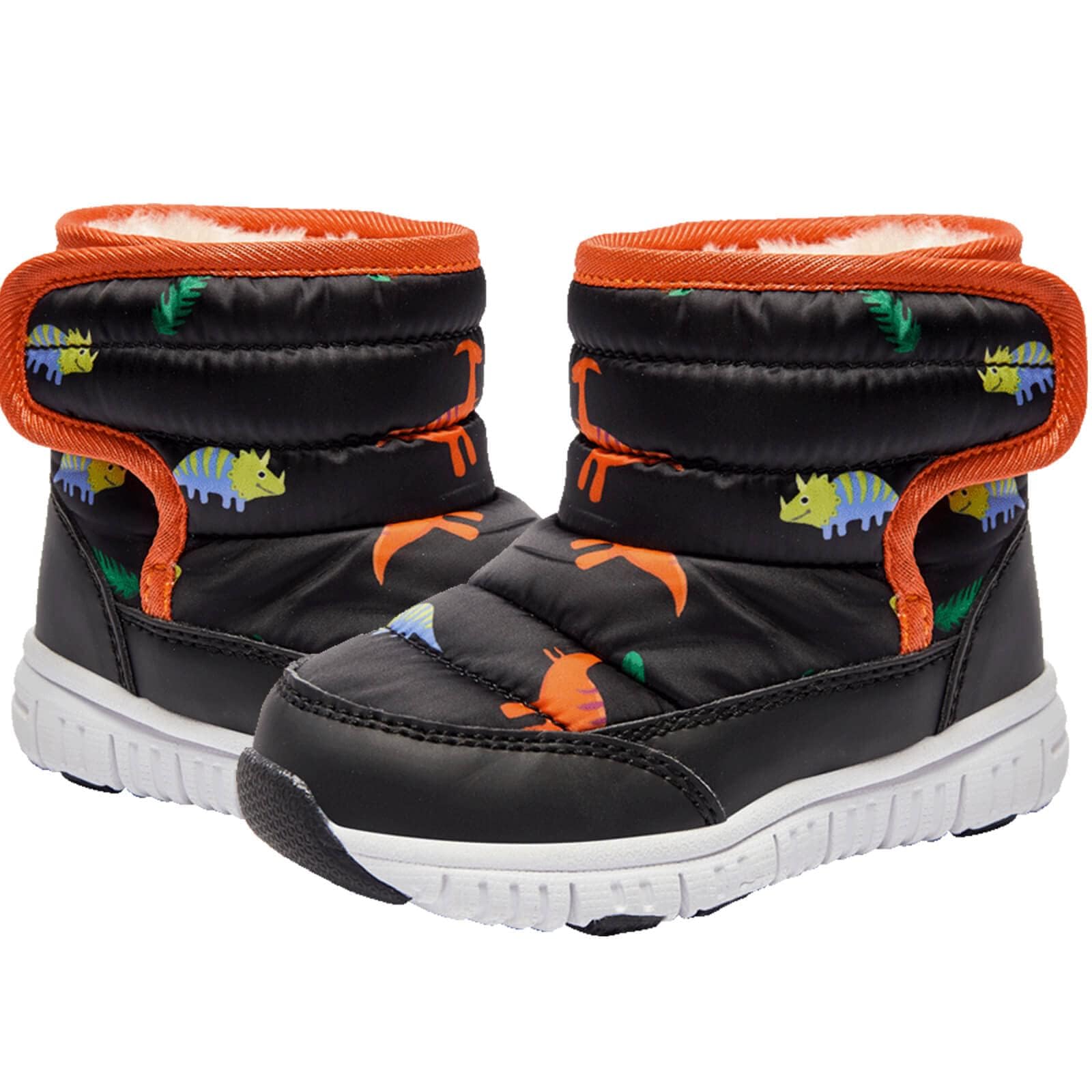 商品情報商品の説明主な仕様 暖かいぬいぐるみの裏地：子供用スノーブーツは、柔らかくて厚いぬいぐるみのフェイクファーで裏打ちされており、一日中足を暖かく快適に保ちます。 冬の最悪の日にぴったりです。滑り止めソール：幼児の冬用ソールは高品質の素材で作られており、グリップと耐摩耗性が向上し、EVA滑り止めソールとゴム製滑り止めシートの設計により、あらゆる種類の野外活動でお子様を安全に保ちます。防水ブーツ素材：男の子と女の子の冬用ブーツはターポリン構造で作られており、雨や雪の浸入を簡単に防ぎ、寒い天候でも暖かくドライに保ちます。調節可能な閉鎖: 冬のブーツには便利なベルクロ閉鎖が付いており、子供が自分で簡単に上下に引っ張ることができるように調整できるため、幼児のブーツは安全です。お子様へのギフトに最適: この軽量ブーツは寒い冬の日に最適で、キャンプ、ハイキング、ランニング、そり、スキーなどに最適です。 スノーブーツはすべてのメンバーに喜びをもたらし、冬のブーツは子供たちの足に幸せな場所と真のリラクゼーションを提供します。