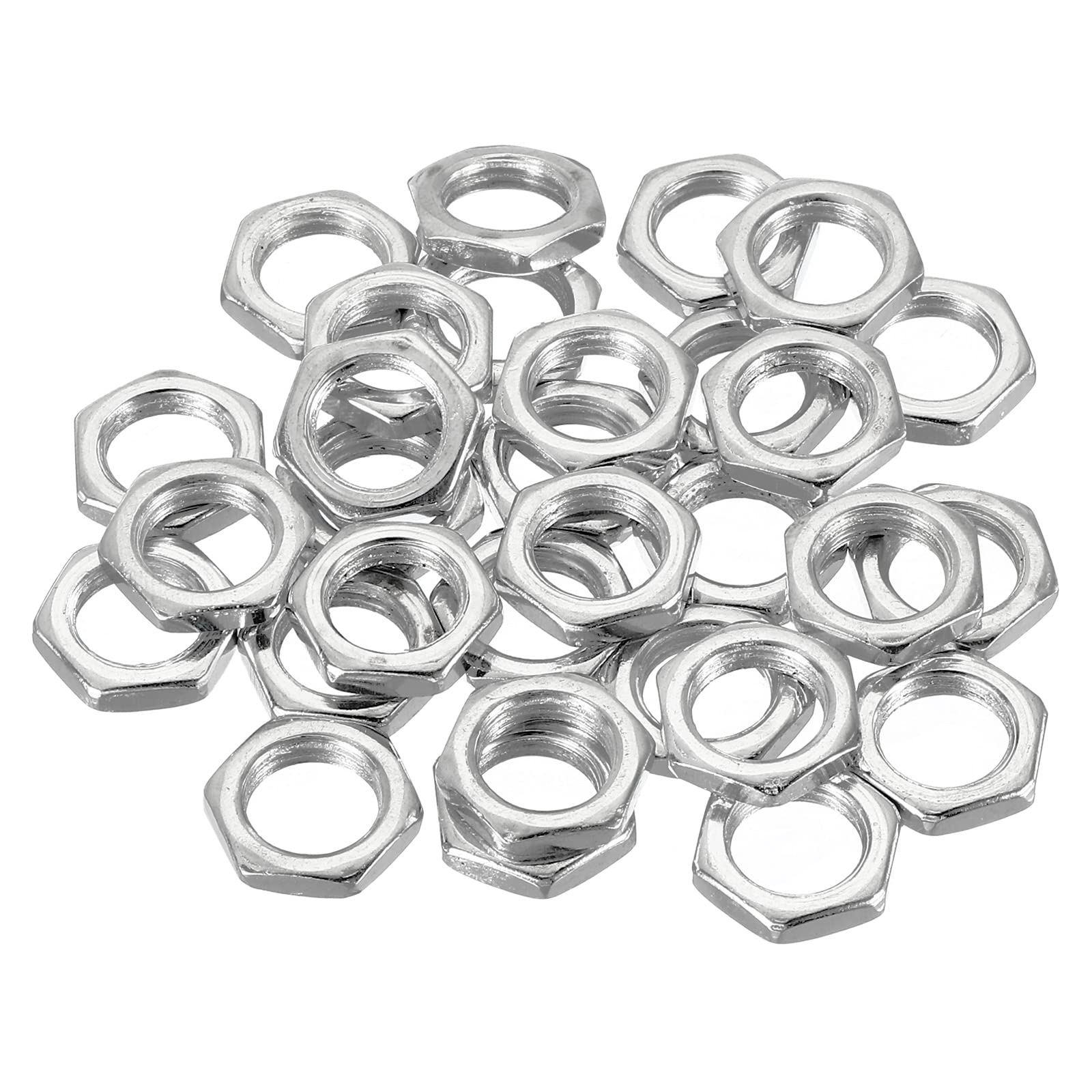 【送料無料】PATIKIL スチール六角ナット メトリックスレッド 亜鉛メッキ ハードウェアナットスクリュ..