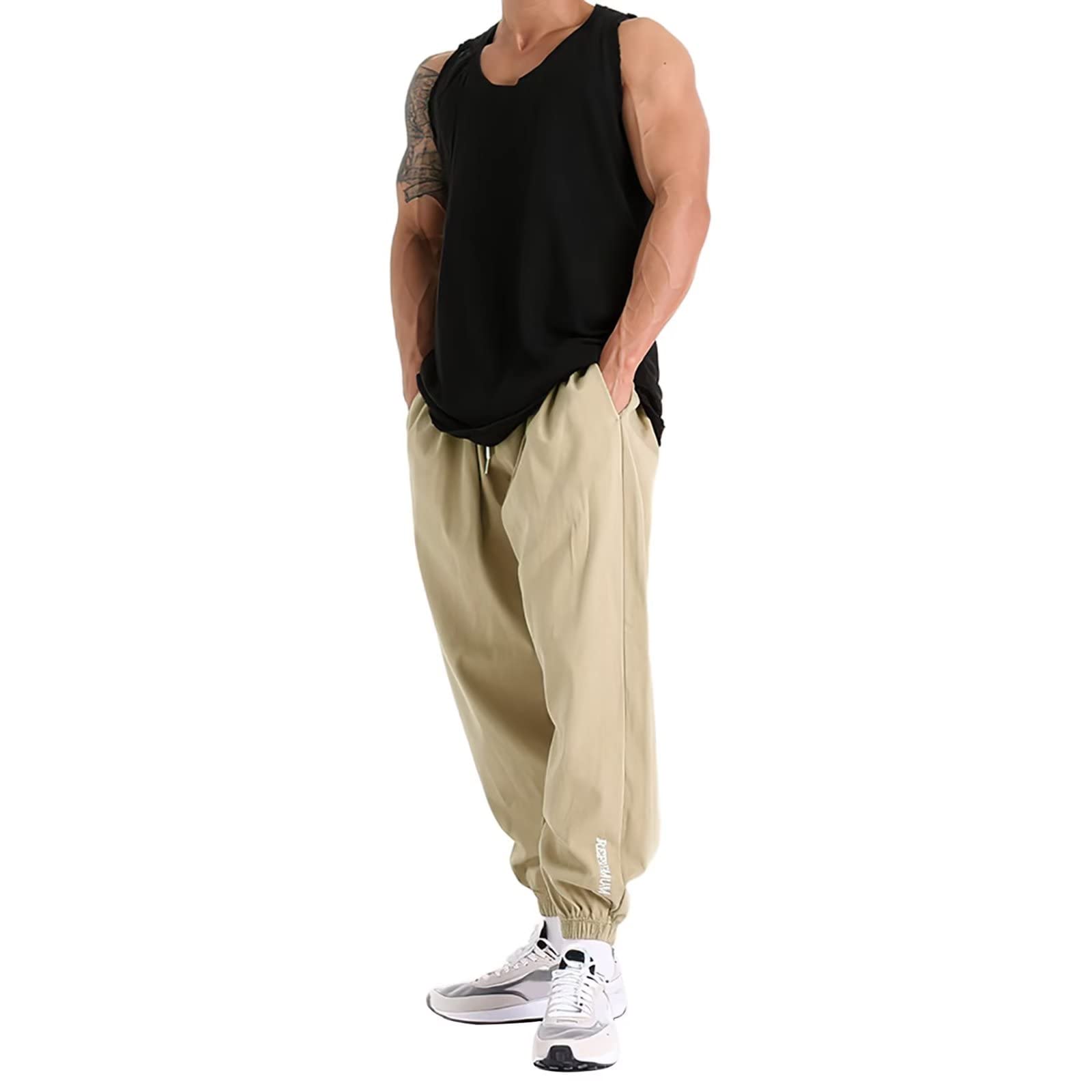 【送料無料】[OROLN] トレーニングパンツ 大きいサイズ メンズ フィットネス 筋トレ ジョガーパンツ 速乾 通気性 ファッション ジャー..