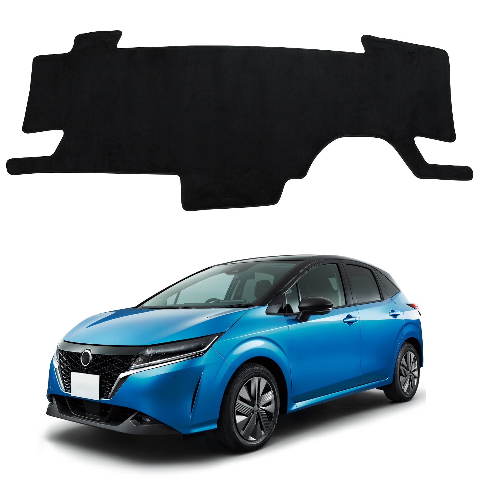 【送料無料】ダッシュボードマット 車種専用設計専用 車内 ダッシュボードカバー 日焼け防止 ダッシュボード 保護マット インテリア アクセサリー 内装パーツ 色：ブラック、サイズ：日産 ノート e-POWER E13