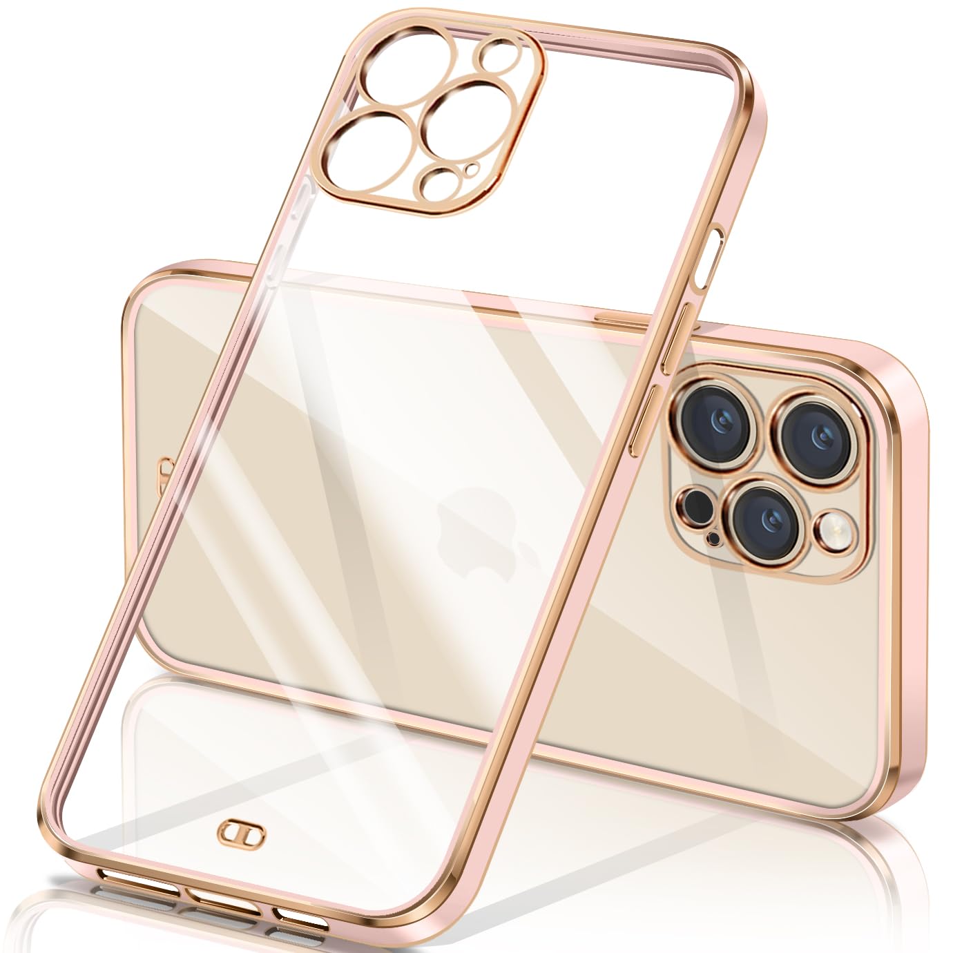 【送料無料】iPhone ケース クリア 透明 アイフォン13 カバー メッキ加工 耐衝撃 TPU  ...