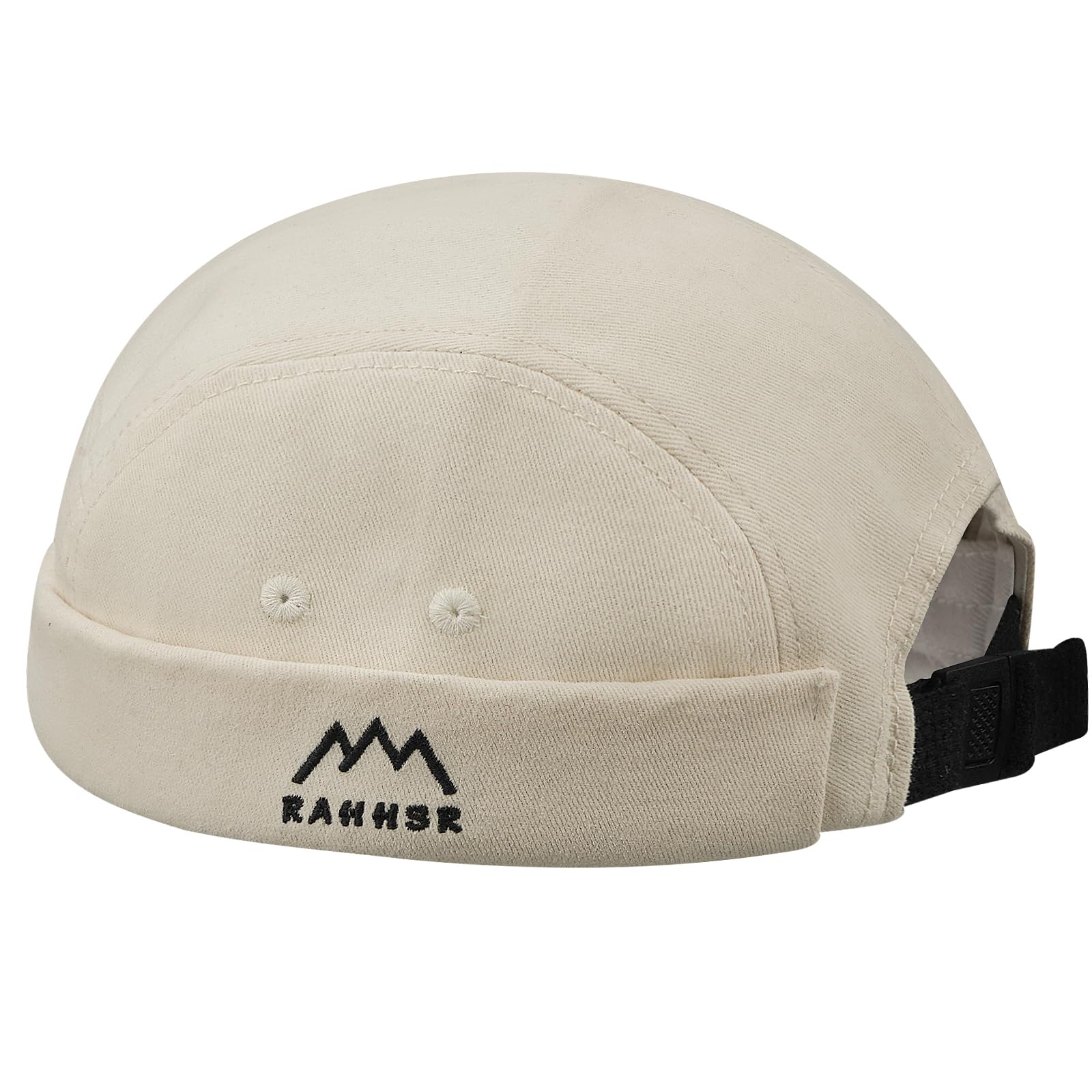 【送料無料】[Croogo] ロールキャップ メンズ ツバなし 通気性 速乾つばなし帽子 コットン 春夏秋 小顔効果 丸型 刺繍 ワッチキャップ 個性 紳士 ファション アウトドア 色：G-DBH03-ベージュ、サイズ：55.0-58.0 cm