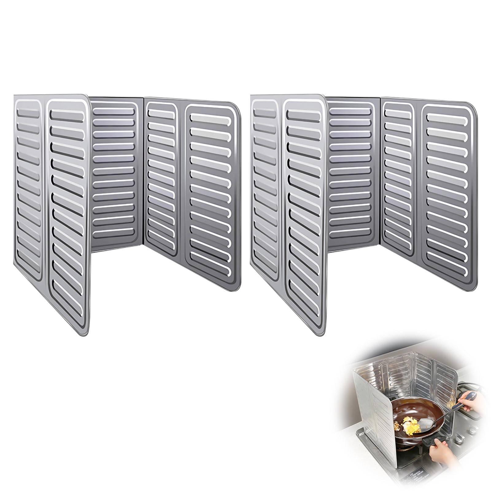 【送料無料】レンジガード 油はねガード IHレンジも適用 収納便利 コンロガード 色：パターンなし