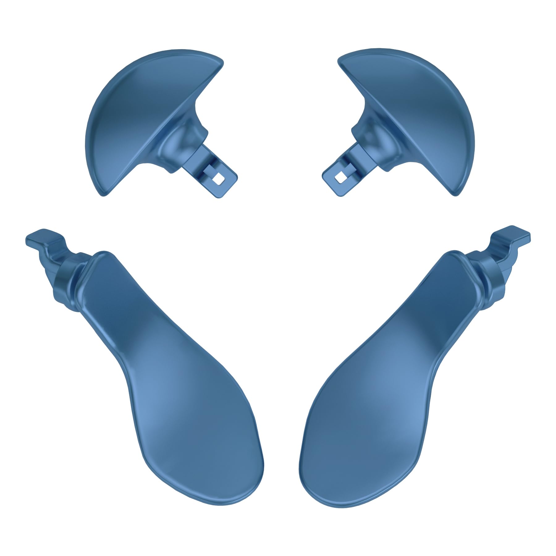 【送料無料】eXtremeRate ps5 Edgeコントローラーに対応用背面パドル、ps5 Edgeコントローラーに対応用交換可能な金属製バックボタンパドル* 4個（コントローラーは付属していません） 色：メタリックネプチューンブルー