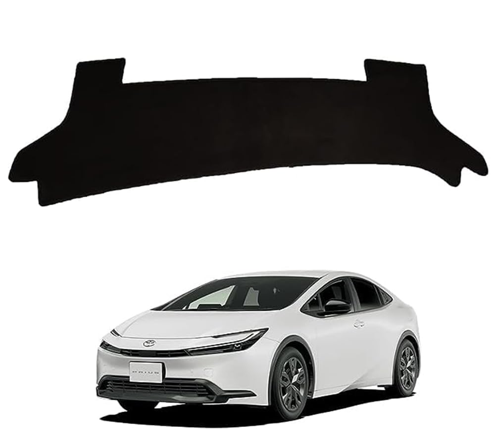 【送料無料】TISpeed 内装 パーツ ダッシュボードマット ガーニッシュ フレーム 保護マット 日焼け防止 ブラック スエード フランネル素材 1P 色：PRIUS プリウス 60系