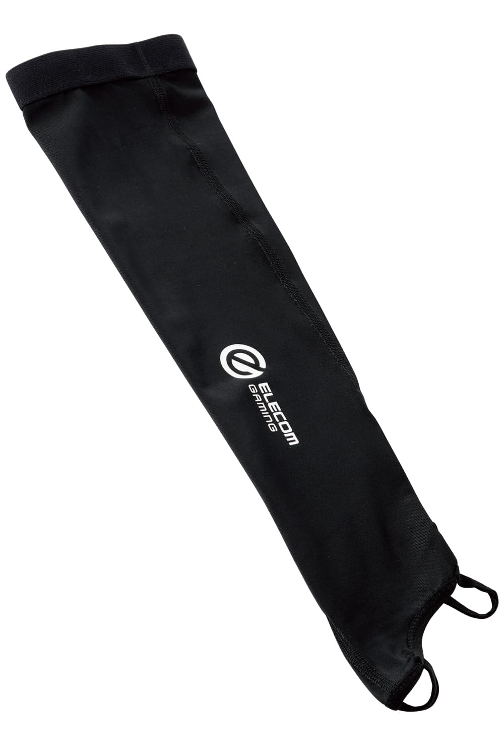 【送料無料】エレコム アームカバー ゲーミング用 V custom 指掛けタイプ 摩擦軽減 掌底部分もカバー 洗濯機OK 右手・左手対応 ブラック GWVA300L 色：ブラック、サイズ：S-Mサイズ