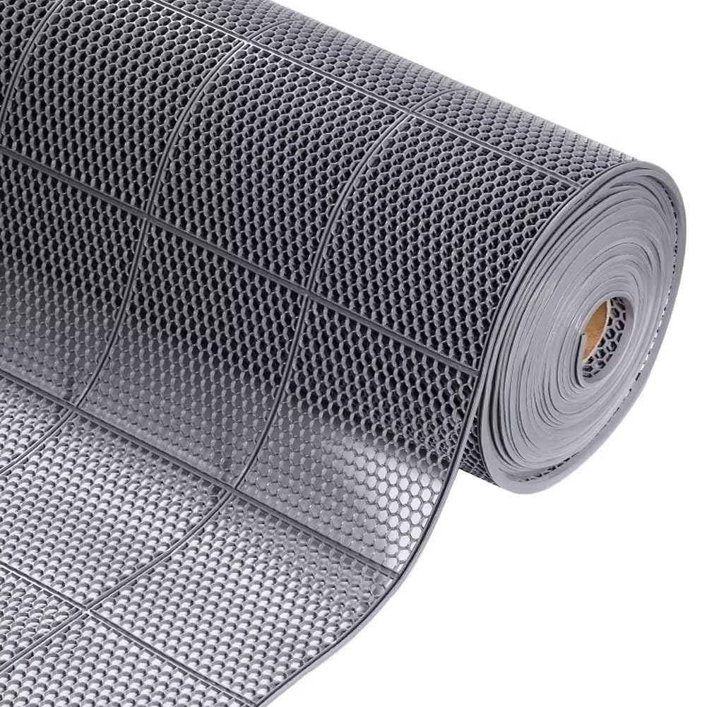 商品情報商品の説明主な仕様 【商品仕様】幅90cmx長さ150cm/300cm/600cm/900cmx厚さ5mm、 素材:PVCbr【厳選された素材】水道のホースや電線の被覆にも使われるPVC素材より作られ、紫外線、水、乾燥などに強く、屋内外を問わず使うことができます。また、肉厚で剛性があり、耐久で長持ちしてご利用頂けます。【ハニカム構造】ノンスリップです： 当社の排水用ノンスリップマットは、滑りにくく、丈夫で、人が滑るのを防止します。耐水性、耐油性のあるゴム素材は、滑りやすい液体や油の床への残留を低減します。マットはハニカム構造があり、危険な事故を防ぎできます。【自由DIYカット】柔軟性が強く、任意に折り曲げて変形しにくく、丈夫で長持ちします。様々なシーンに対応していますので、形とサイズは自由に裁断ができるから，ご必要のように、自由にDIYください。【幅広く活躍】公共施設、商業施設、ビル、学校、オフィスなど多数の人が訪れる建物の出入口や通路、水回りなど使用強度の高い場所に活用でき、ご家庭では玄関や浴室、ベランダにも利用頂け、汎用性が高いです。