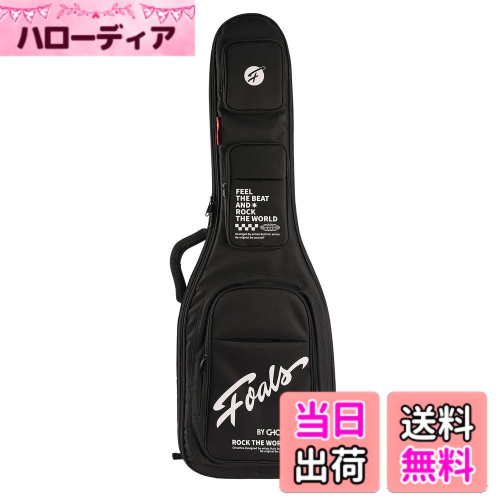 【送料無料】GHOSTFIRE カラフル ギターケース 超厚 耐衝撃 収納スペース付き ドリームバーブルシリーズ 色：Black、サイズ：Guitar