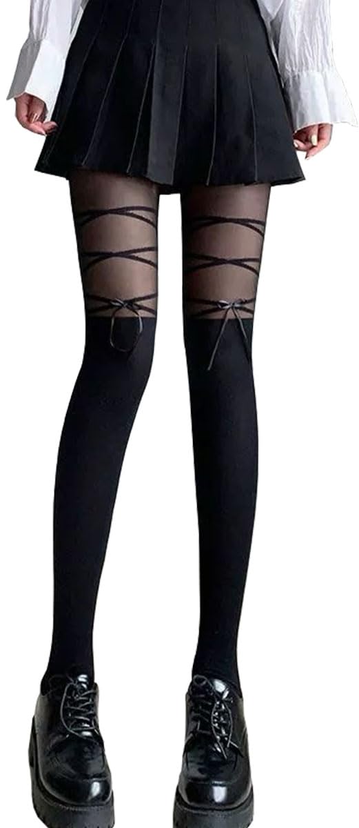 【送料無料】[Viktrui] レディースストッキング レースタイツ可愛い網タイツ ロリター小物 透かしメッ..
