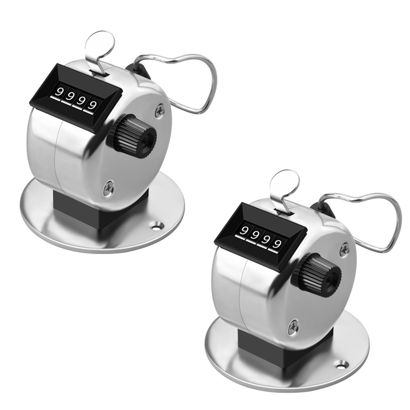 【送料無料】DFsucces カウンター 2個入 数取器 手持ち カウント 4桁 手動測定 リセット可能 機械式 小..