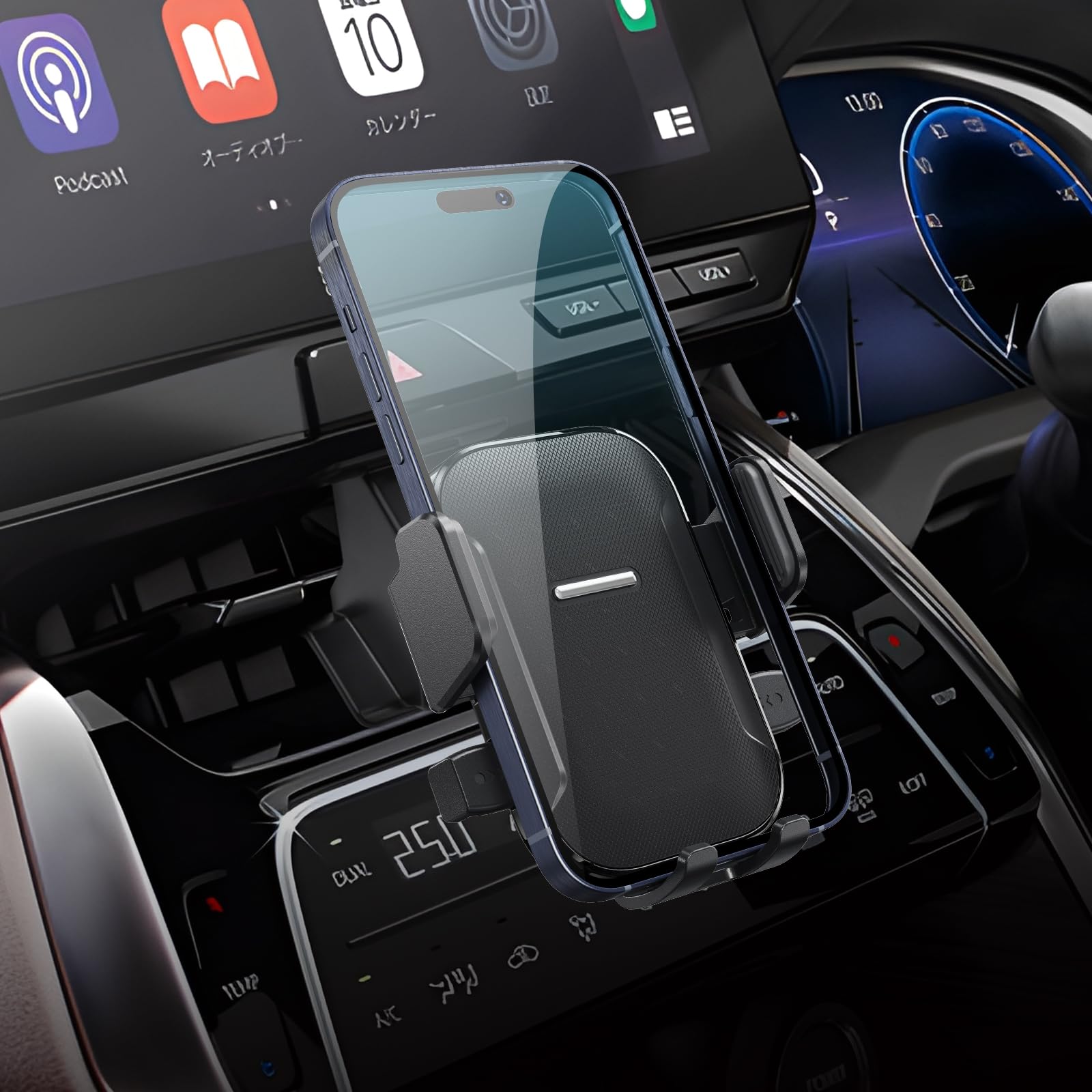 商品情報商品の説明いつもお世話になっております。 ご注文前に、対応車種と取付位置の写真をご確認ください。 本社のスマホホルダーのメリットは【視界を遮らない】【劣化しにくい】 【故障しにくい】【落ちにくい】【携帯電話の充電には影響しません】です。 ご注意ください： 対応できる携帯電話のサイズは 高さ8 -13.5 cm、幅 6.5-8 cm、ケース含む厚さは1.5cm未満 リンク式ケース対応できません。 本製品はワイヤレス充電機能ございません。携帯電話のケーブルで充電ください 本製品を他の目的には使用しないでください。それにより商品が破損した場合、アフターサービスが受けられない場合がございます。 本製品に問題がある場合は、無料再発送を提供します。 速く問題を解決するために、直接BIXUANストアにご連絡ください。問題のある製品の写真があると、状況をより早く確認できます。主な仕様 【日本車特別設計・安定性抜群】: トヨタ ハリアー 80系 4代目 toyota harrier（2020-現行モデル）iPhone/Android携帯電話4-6インチ対応(高さ8 -13.5 cm、幅 6.5-8 cm、厚さは1.5cm未満）（リンク式ケース対応不可）【ルーバー損傷防止・組み立て簡単】：本社の耐震基部は構造力学に片持ちトラスの設計を採用、軽量、小型でありながら高剛性の特徴を持っています。耐震基部の支持力は主に頂部と底部にあり、吹き出し口からの空気の流れを妨げない、ルーバーに傷防止。独特な耐震基部は片持ちトラスの設計を使い、トヨタ ハリアー 80系を3Dスキャンして得たデータを加えて、何度もチェックと改良を重ね、通常のフック/クリップよりも強い固定力を持って、急ブレーキやデコボコ道で落下の心配はありません。基部の組み立ては非常に簡単で、図の位置に押してロックするだけです。【耐久性強い・耐温度差】：ハリアー80系携帯電話ホルダーの原材料は、紫外線に耐性あり、老化しにくい増厚のABS樹脂製であり、軽量でありながら強度が高く、ある程度の靭性も備えて、衝撃に耐えて、防滑と防振に優れています。携帯電話ホルダーは極寒の冬にも極暑の夏（-40度-100度）にも順調に機能しており。さらに、強度を高めるために強化剤が追加されます。強度、剛性、耐久性などの特性が向上し、携帯電話ホルダーの耐用年数と安定性がされます。【押すだけ・使いやすい】：歯車構造とリンク機構の組み合わせの押しボタンスイッチ、故障しにくく、非常に使いやすいです。 1.片手で側面のスイッチを押すとアームが開きます。2.スマホを置きます。3.スマホを少し押して後ろの銀色のボタンに触れ、0.1 秒でロック。アームと下部には厚い滑り止めマットあり、二重滑り止めでより強力な固定力を備えています。 高温差、耐食性、自由落下などのテストでも当社のハリアー80携帯電話ホルダーは安定性、耐久性、安全性、利便性において優れた性能を持っています。【携帯電話をカーナビに】：360度回転、水平または垂直画面の使用により、使用習慣に応じて微妙に角度を調整でき、スマートフォンがハリアー 80系カーナビに変わります。ホルダーの基部は携帯電話充電干渉しません。小型で運転視線を遮りません。ドライバーの安全を保護します。不良品無料再発送の品質付きで、ご安心ください。速く問題を解決するために、直接BIXUANストアにご連絡ください。問題のある製品の写真があると、状況をより早く確認できます。