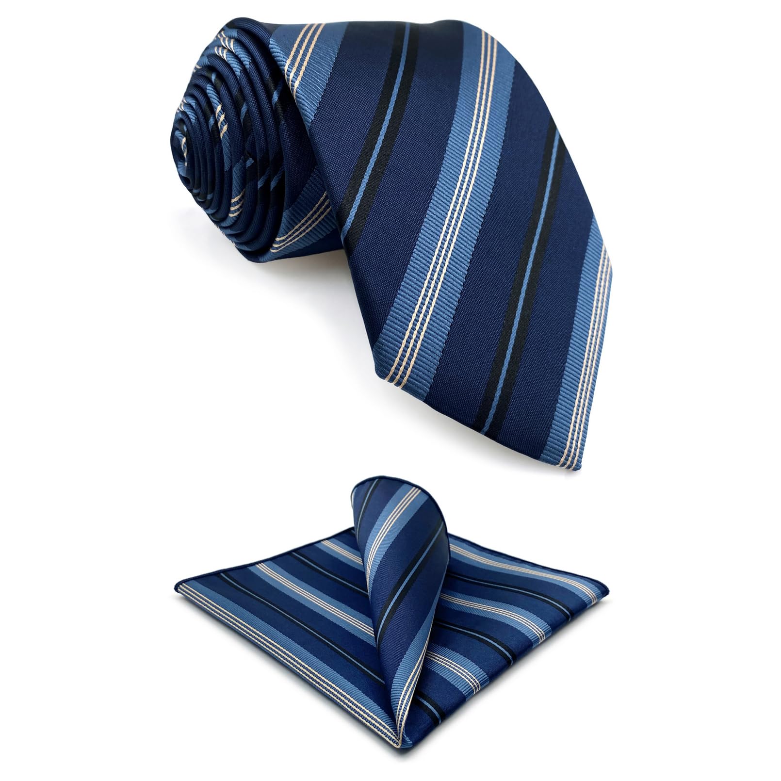 【送料無料】[S&W SHLAX&WING] メンズ ネクタイ セット ポケットチーフ付きネクタイ 147cm サテン織 フォーマル 色：A85-SH、サイズ：A85-SH