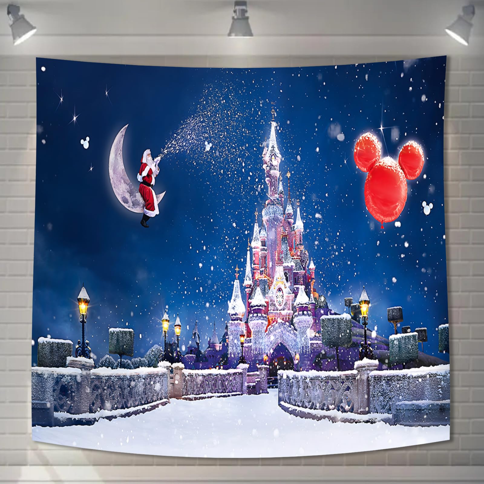 【送料無料】U-SITU タペストリー 壁掛け 壁飾り 青空 富士山 満開桜 紅葉 花 レンガ壁 林間 金閣寺 自然景色 オシャレ 背景 多機能 布ポスター インテリア 雰囲気転換 色：GT0030、サイズ：長さ180 cm x 幅180 cm