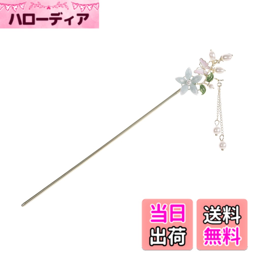 【送料無料】EZ PEACH かんざし スティック かんざし ヘアスティック 簪 花 簪パーツ 一本 ...