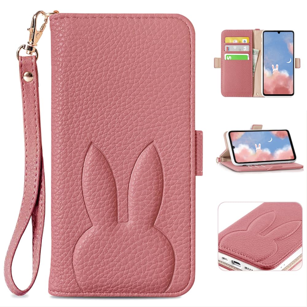 【送料無料】MAGICASE FOR スマホケース人気 手帳 可愛い 防塵 折り畳み式 色：スイカレッド、サイズ：arrows We2（F-52E)