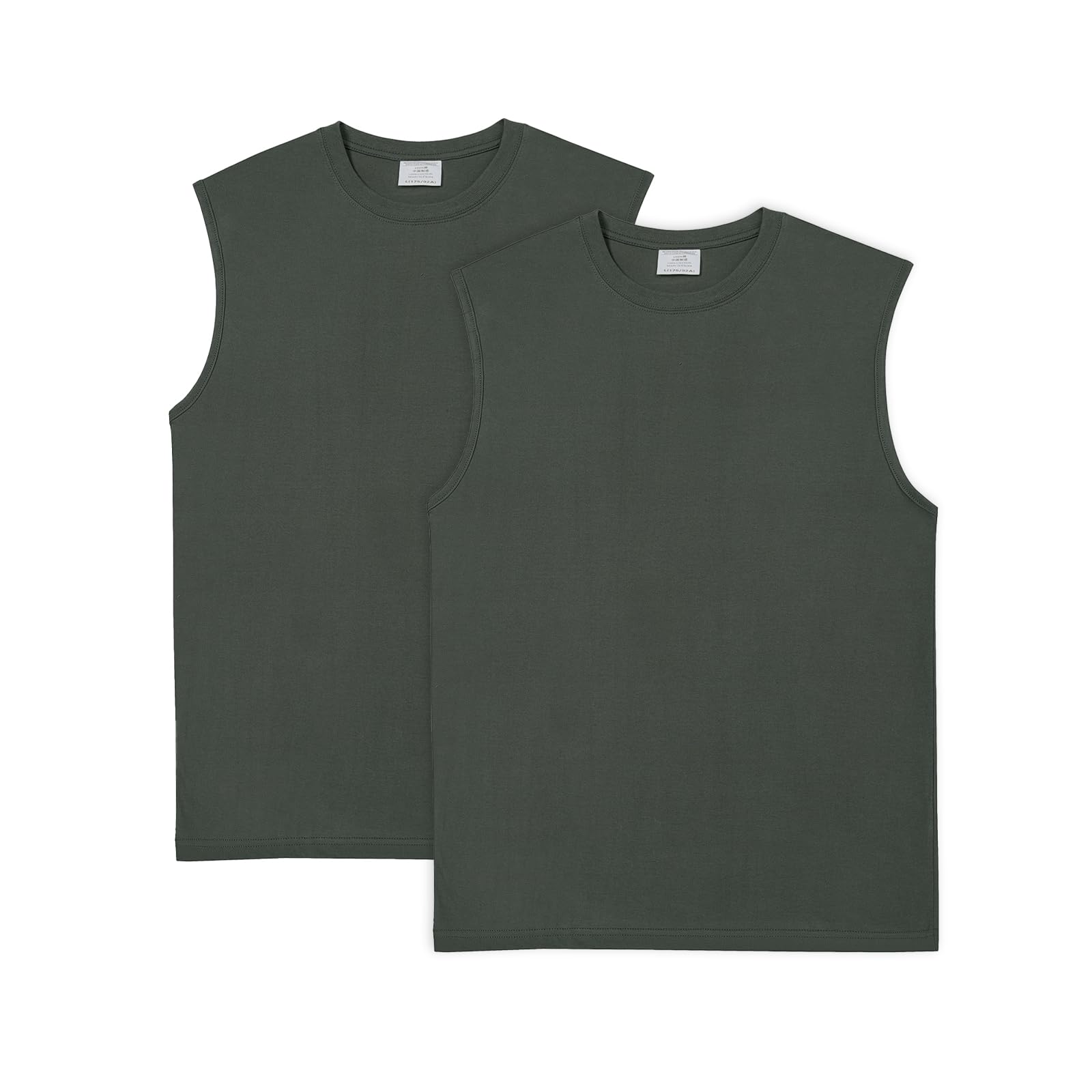 【送料無料】[HomyComy] タンクトップ メンズ 2枚組 綿100% インナー 肌着 ノースリーブ 柔らかい 肌触..