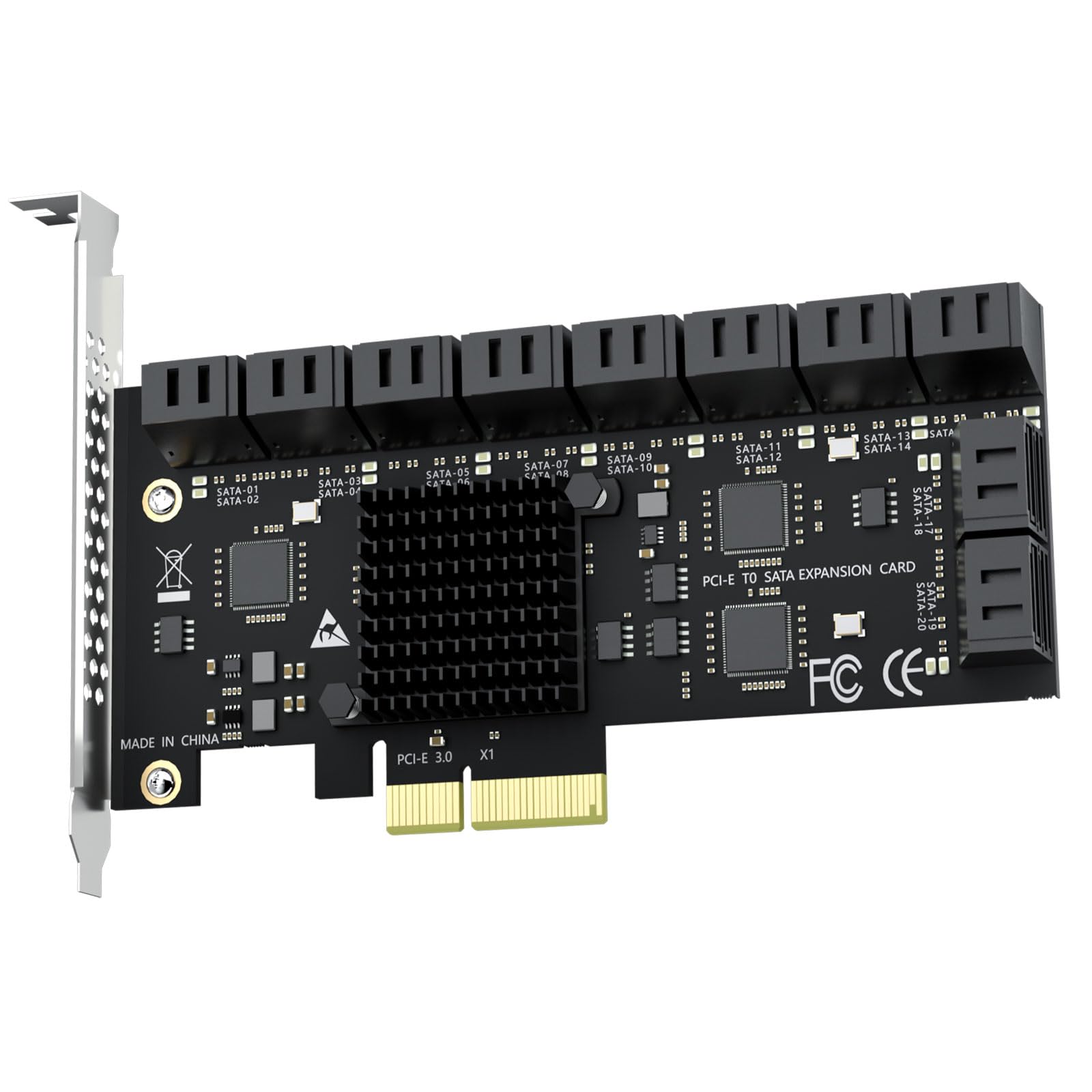 ������̵����GLOTRENDS PCIe SATA ���ߥܡ��� ����PCIE 3.0 X2������������20-Port, X2