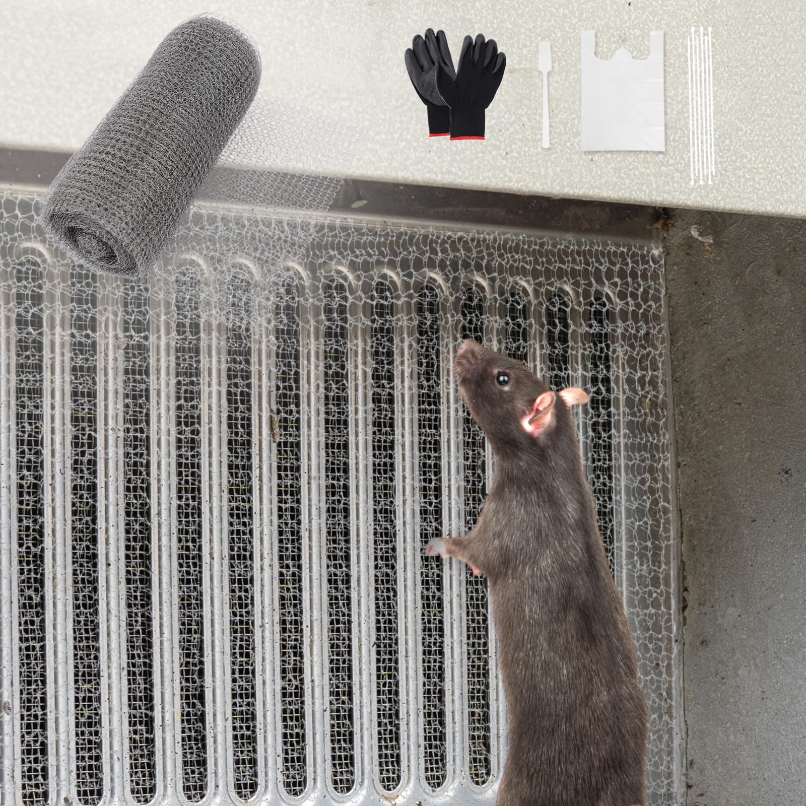 【送料無料】【ネズミをシャットアウト/日本企画】 ステンレスソフトネット ネズミ駆除 網 丸めて詰める 被せて使用 通気口 雨どいの隙間 排水口 壁の穴 配管 排水管 換気口 排気口 通風口 すき間 ナメクジ こうもり ヘビ ネズミ 侵入防止 金網 日本語 色：zero1-AA-012