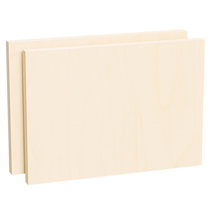 【送料無料】HANSILK フレーム ポスターフレーム キャンバスボード アクリルフレー 木製 キャンバス 画材 油絵 絵画用 木製 パネル ミニキャンバス 長方形 セット 張りキャンバス シナベニヤパネル 画板 色：ナチュラル、サイズ：A3 2枚