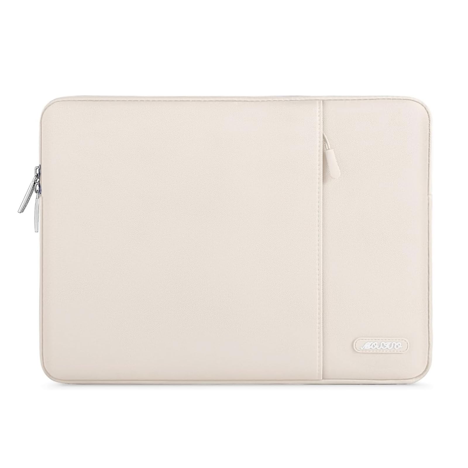 【送料無料】MOSISO ラップトップ スリーブバッグ、対応機種 Laptop、ポリエステル 撥水 保護 縦型ケース ポケット付き 色：砂色、サイズ：16インチ