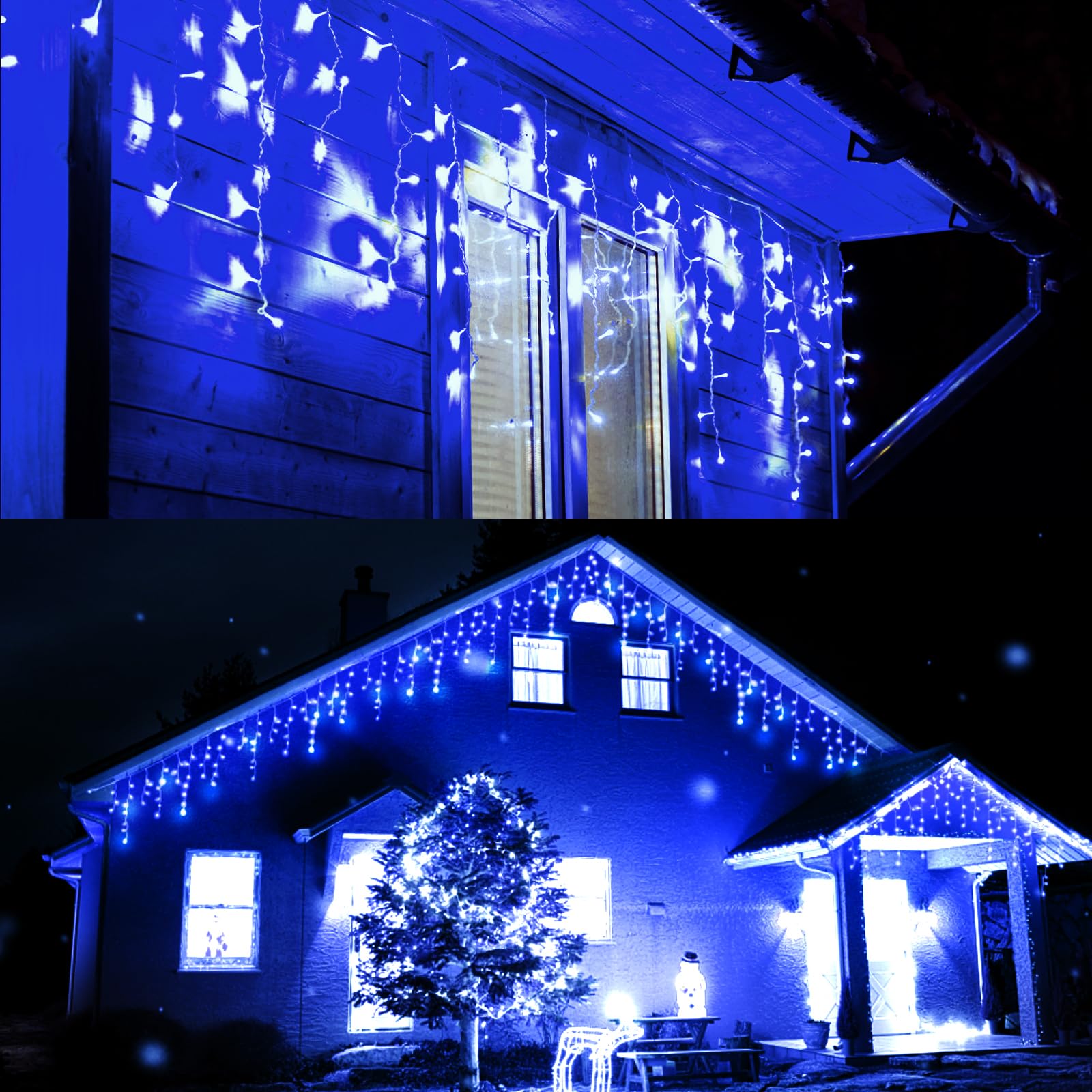 【送料無料】Dalugo LED イルミネーションライト つららライト 屋外 防水 ストリングライト 200球 6.5M..