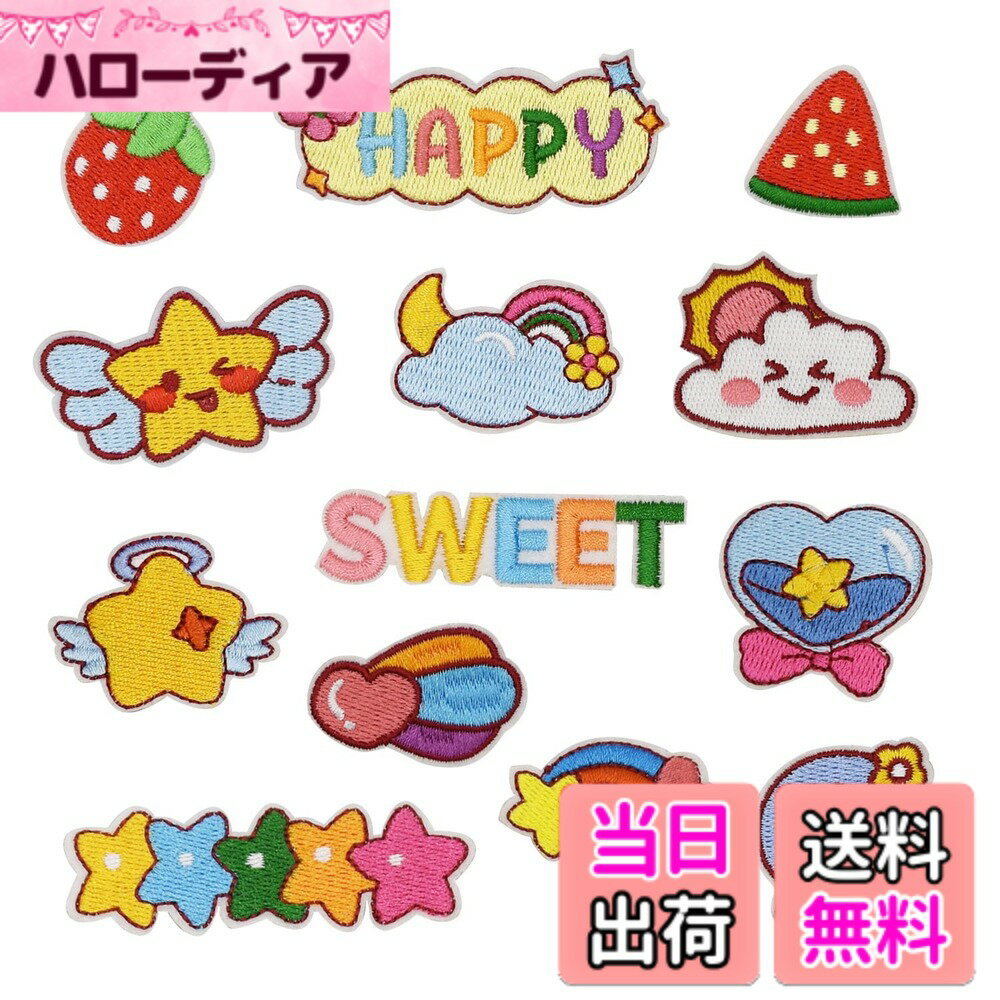 【送料無料】ワッペン アイロン刺繍 MUNCVY アップリケ DIY服 フラワー 色：式14