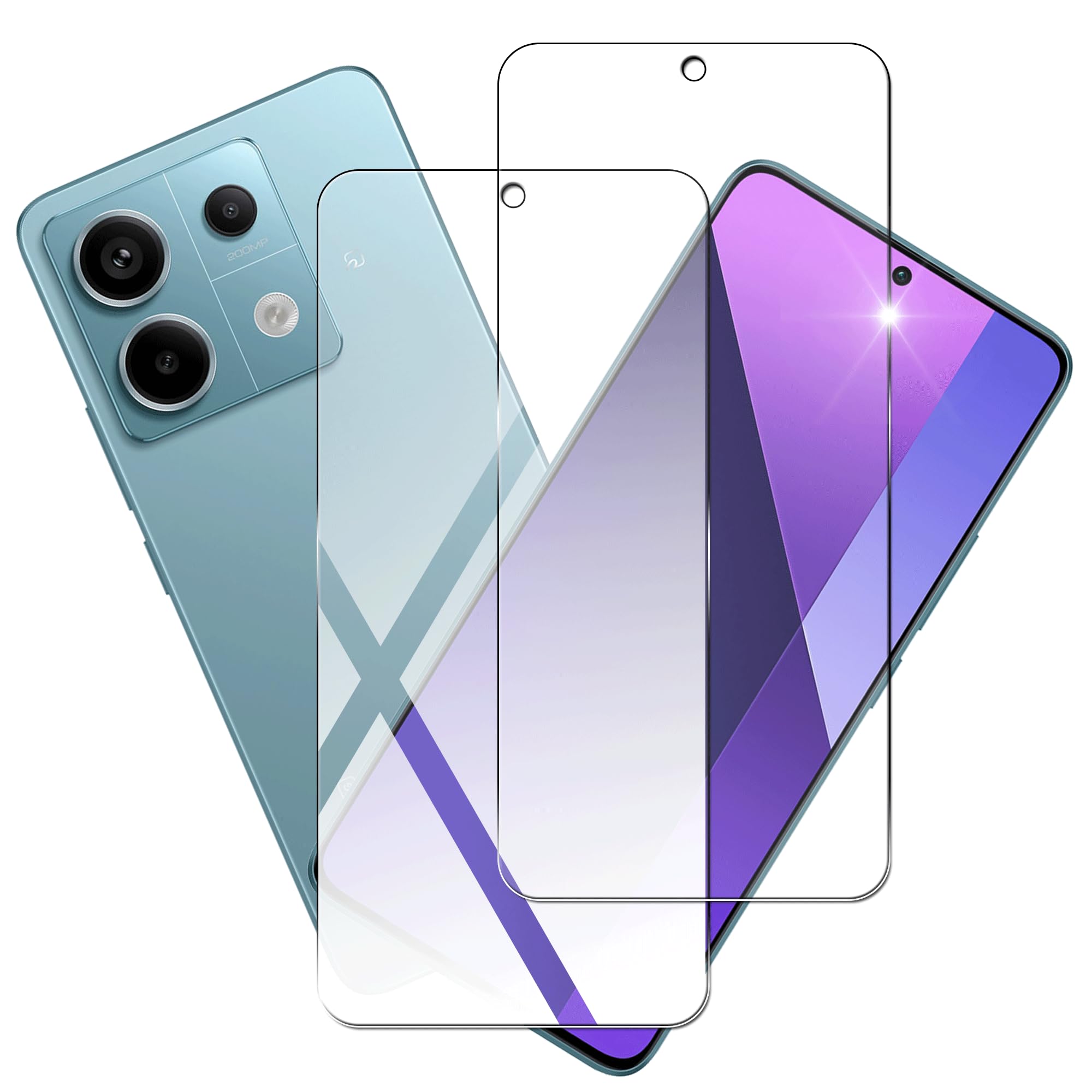 【送料無料】jjlwllaaa sense 擦り傷防止 耐衝撃 薄型 色：クリア、サイズ：【2枚セット】Xiaomi Redmi Note 13 Pro 5G