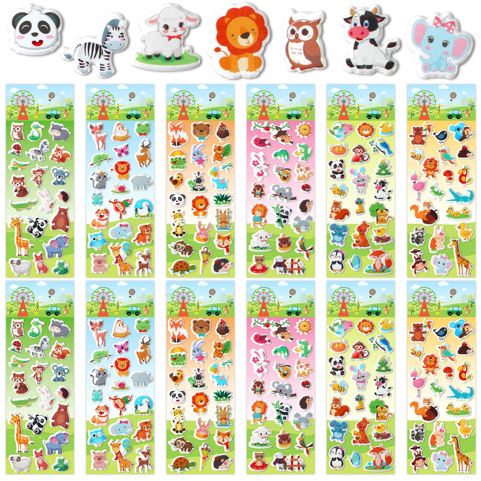 【送料無料】METBOU ぷくぷくシール 立体 ご褒美シール ごほうび ステッカー 色：多色