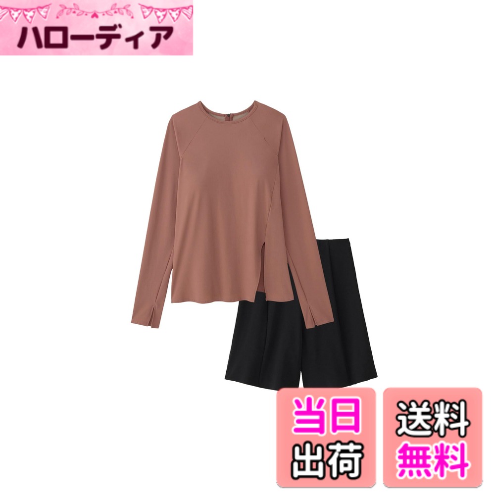 【送料無料】Speedo(スピード) 【水陸両用】レディース L/S Separates ロングスリーブセパレーツ レディース セパレート SFW22430 UVカット機能 ストレッチ レジャー ヨガ 色：アーモンド、サイズ：S